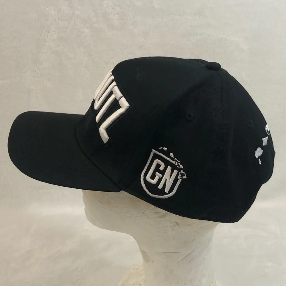 Get Nutz Wear Hawaii Black Rasta Flag Bill Embroidered Snapback Hat Cap OSFM - Picture 4 of 11